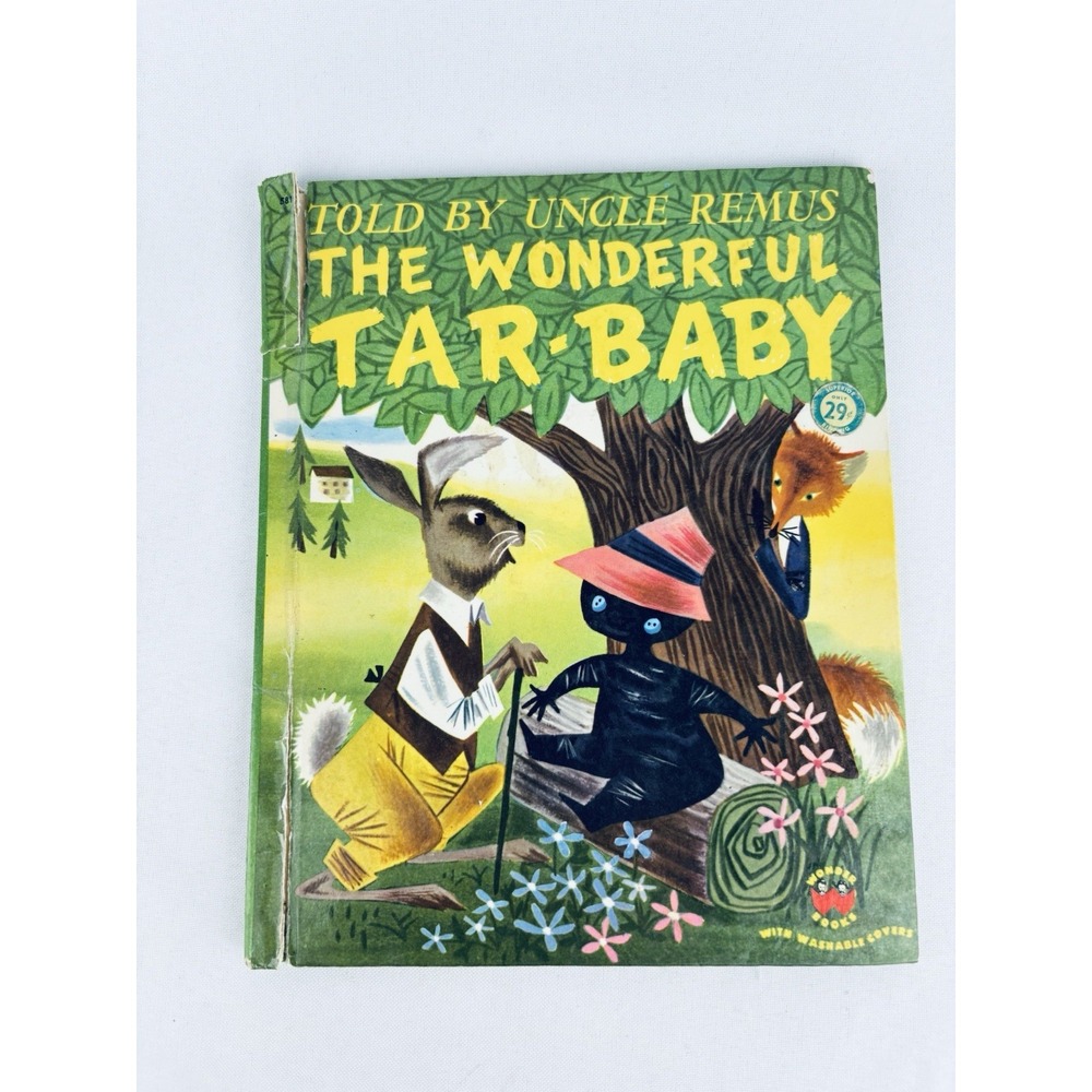 Vintage 1952 The Wonderful Tar-Baby Uncle Remus Wonder Books Dellwyn Cunningham